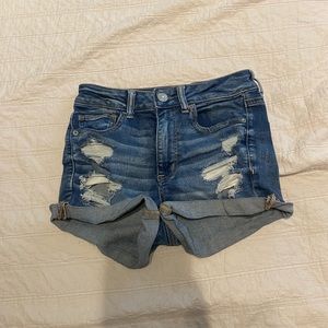 Denim jeans shorts